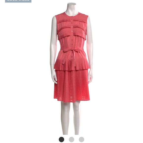 NWT Gorgeous Paule KA crewneck mid length designer pleated dress - Picture 13 of 15